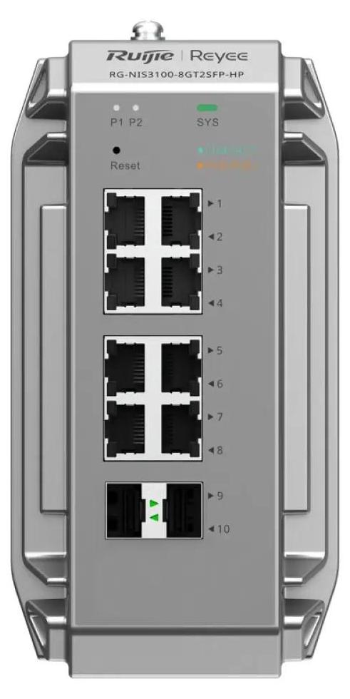 Reyee echter Industrie-Switch 8x Gbit 2x SFP bis 80°C - Switch - Switch - 1 Gbps