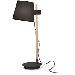 Ideal Lux Tischleuchte AXEL, E27, mit integriertem Schalter, höhenverstellbar, schwarz IDEA-272238