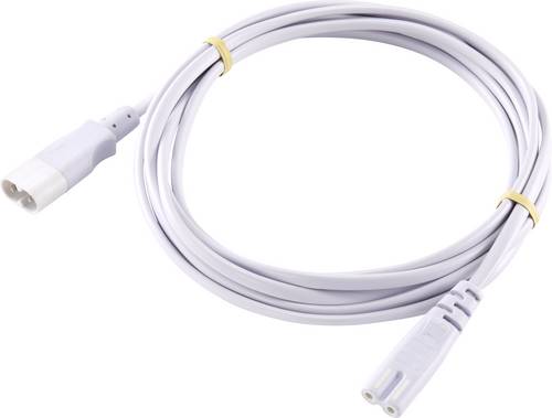 Sygonix SY-5043452 Strom Verlängerungskabel Weiß 2.00m