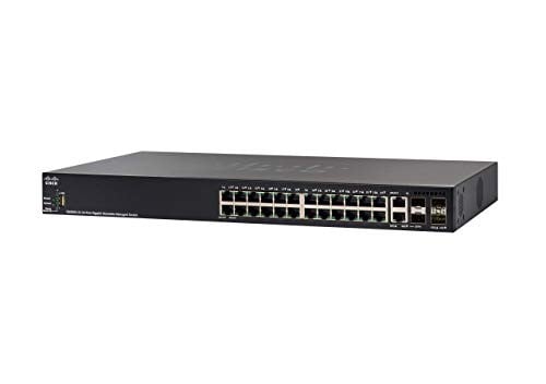 Cisco SG350X-24MP 24-poorts Gigabit PoE Stackable Switch
