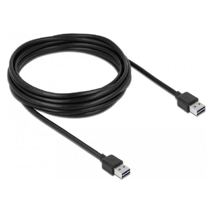 Delock USB2.0 Easy Kabel, A-Stecker zu A-Stecker (5 m, USB 2.0) (83463)