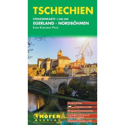 Höfer Straßenkarte CS 001 Tschechien - Egerland, Nordböhmen 1:200.000, Sonstige von , KOMPASS Freytag & Berndt, 978-3-931103-79-8