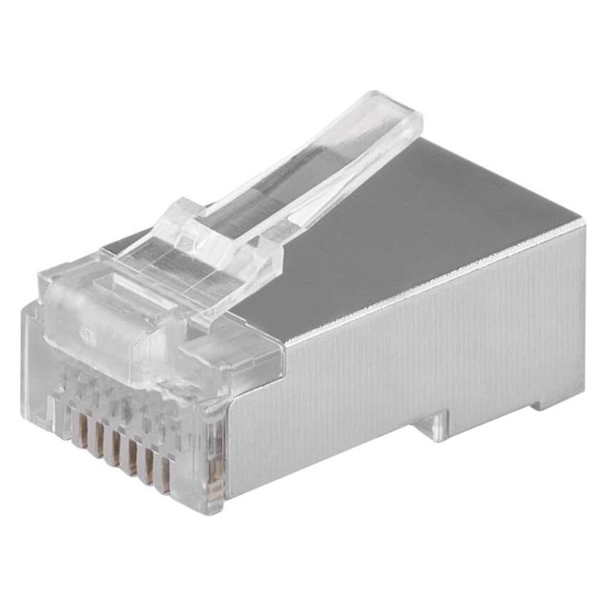Emos Konnektor RJ45 für FTP Kabel CAT5E, 20 Stk. (F/UTP, FTP, SFTP, CAT5e) (1821100100)