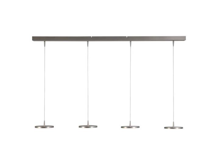 Strakke design eettafellamp Denia 2 4-lichts nikkel mat Masterlight - 2082-37-130-4-DW