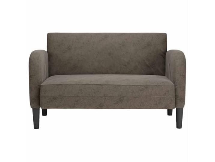 KTHLBRH Sofa dunkelgrau 110 cm aus Kunstleder Schaumstoff und Federn, Rahmen aus Sperrholz, leicht zu reinigen, für Wohnzimmer