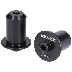 DT SWISS Nabenadapter für Zentrierständer schwarz | 20 mm Steckachse