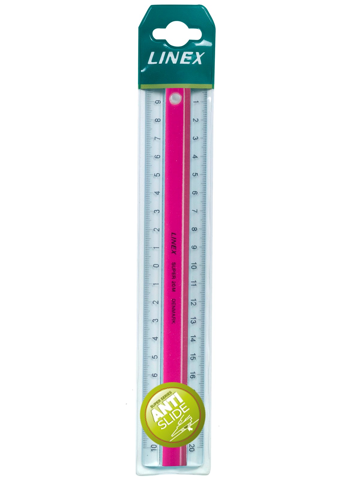 Linex Super Ruler 20 cm Acrylic Pink