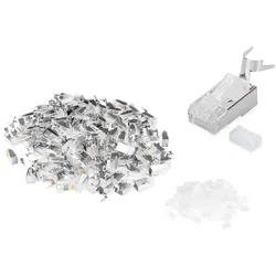 Digitus Modularstecker für Rundkabel, CAT 6A, geschirmt - 100 Stk.