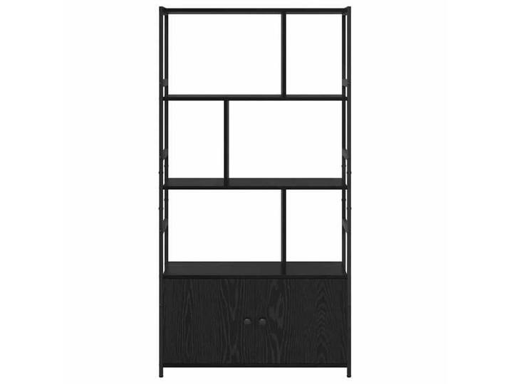 Bibliothèque SOLOMOON CHIC Étagère Chêne noir 80x30x155.5 cm Bois d'ingénierie BB324