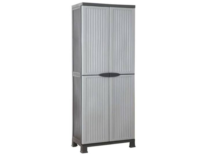 KLGBNCVE Kunststoffschrank 68x39x171,5 cm mit verstellbaren Einlegeböden Kunststoff,leicht zu reinigen,viel Stauraum,verstellbare Einlegeböden,kompakt,für Garage und Abstellraum