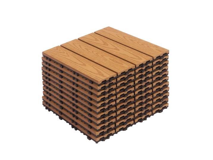 Bodenplatte BENTON 22er Set 30 x 30 cm hellbraun