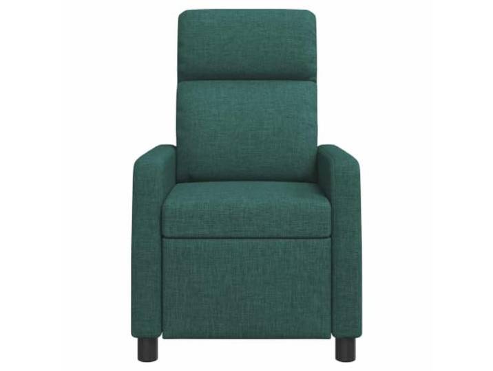 Sessel Recliner Dunkelgrün aus Polyestergewebe, Verstellbar 115-160 100% Polyester, Rahmen Metall und Platte, flache Armlehne, leichte Reinigung, 66x95x100cm