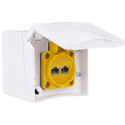 PCE 86312k452 Aufputzsteckdose mit Datenanbaud. 2xCAT