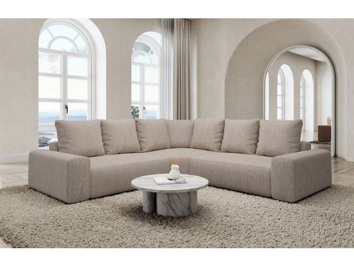 Couch Gomera L-Form in Stoff