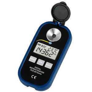 PCE Refraktometer DRW 1, digitales Handrefraktometer, misst Alkoholgehalt in Brix von Bier
