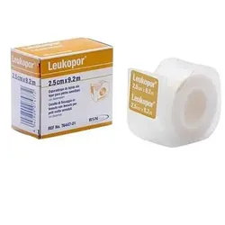 Leukopor Esparadrapo De Tejido Pieles Sensibles 9,2 M X 2,5 Cm 1 Unidad Bsn Medical