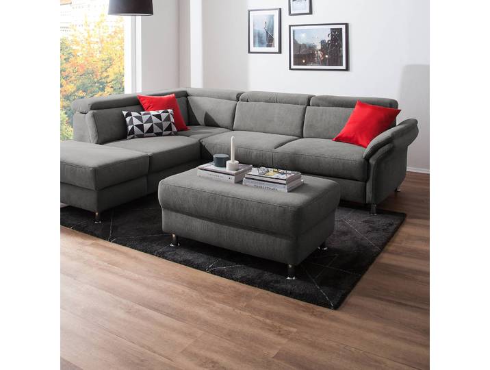 Repose-pieds Calang 102 x 45 x 68cm Gris/Gris
