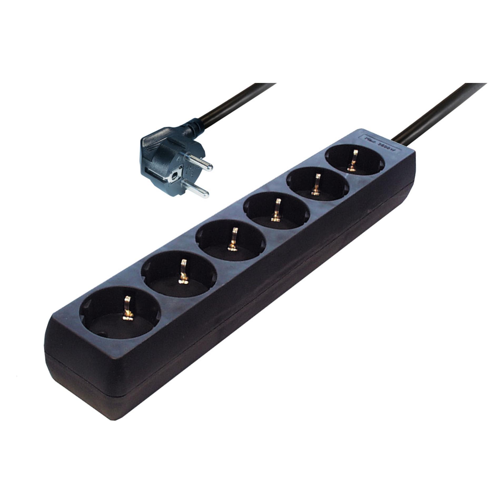 Maxtrack 6-fach Steckdosen-Leiste (6x, CEE 7/3, 5 m) (NV 4-5)
