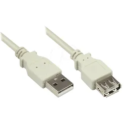 GC 2511-OF1 - USB 2.0 Kabel, A Stecker auf A Buchse, 1 m