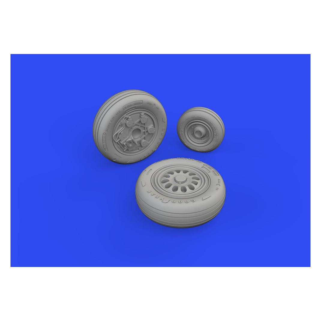 Eduard F-16C wheels late 1/48 for KINETIC (648833)