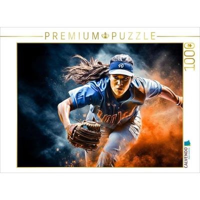 CALVENDO Puzzle Ein Motiv aus dem Kalender Basball und Motivation | 1000 Teile Lege-Größe 64x48cm Foto-Puzzle für glückliche Stunden
