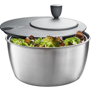 Gefu Salatschleuder 28180 Rotare, 3 Liter, mit Kurbel, Edelstahl
