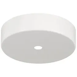 Bailey Deckenkappe Metall weiß + weiße Zugentlastung