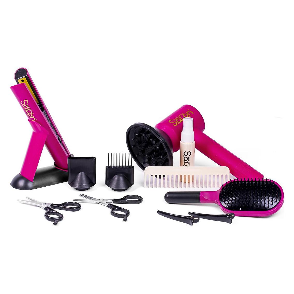 Toymax Beauty hrstyling glattejern, fn+tilbehr 14 dele (371134)