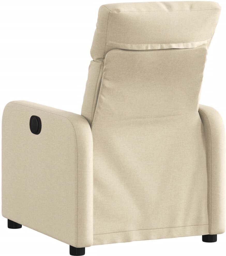 vidaXL Fauteuil inclinable Crème Tissu