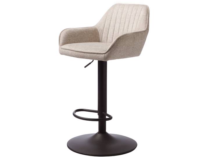 Barhocker 2er-Set Nort sand Polyester, Stahl H 50.5 cm - Barhocker 2er-Set
