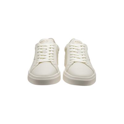 Sneaker REPLAY "Replay EVAN", Herren, Gr. 45, off wht beige, Leder, Schuhe Sneaker