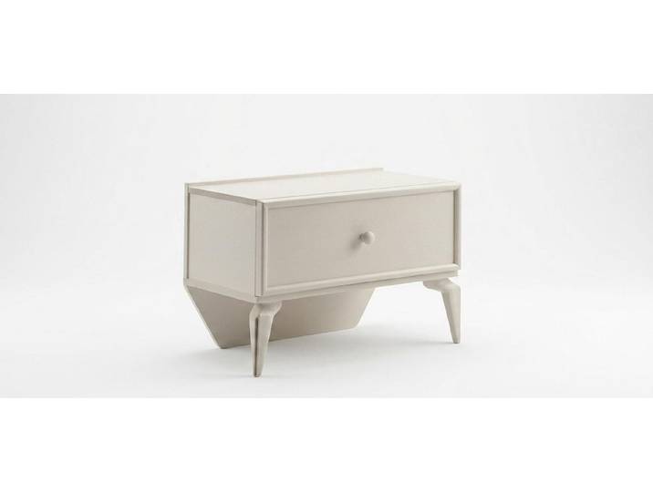 JVmoebel Nachtkonsole 2x Nachttische Modern Stil Bequem Holz Stilvoll Ästhetisch Beige, Made in Europa