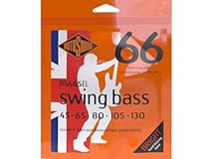 Rotosound Cordes pour Basse Électrique SWING 66 STAINLESS SETS 5-cordes RS665EL EX-LONG SCALE Stainless Custom 45-130