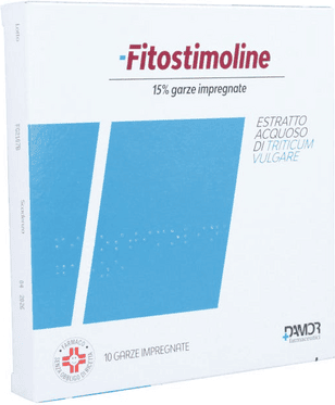 Fitostimoline 15% Garze Impregnate Estratto Acquoso Di Triticum Vulgare 10 Garze