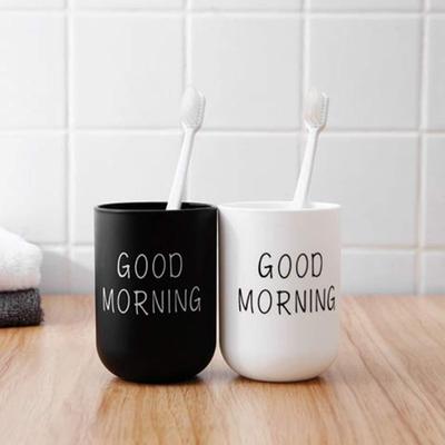 Inspired Deals Durable Mouthwash Cup And Toothbrush Rinse Cup For Bathroom Vanity black