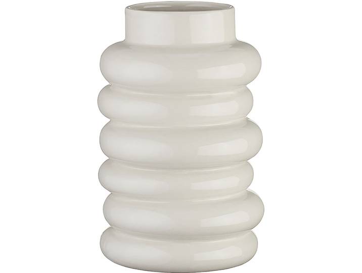 Vase Natural & Feminine Glamour offwhite Keramik D 16.7 H 25 cm