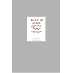 Suhrkamp Bargfelder Ausgabe. Supplemente (Arno Schmidt, Deutsch), Sonstige Literatur