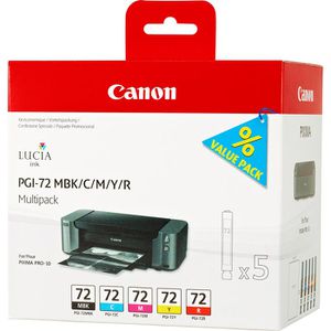 Canon PGI-72 MBK, C, M, Y, R Multipack 6402B009
