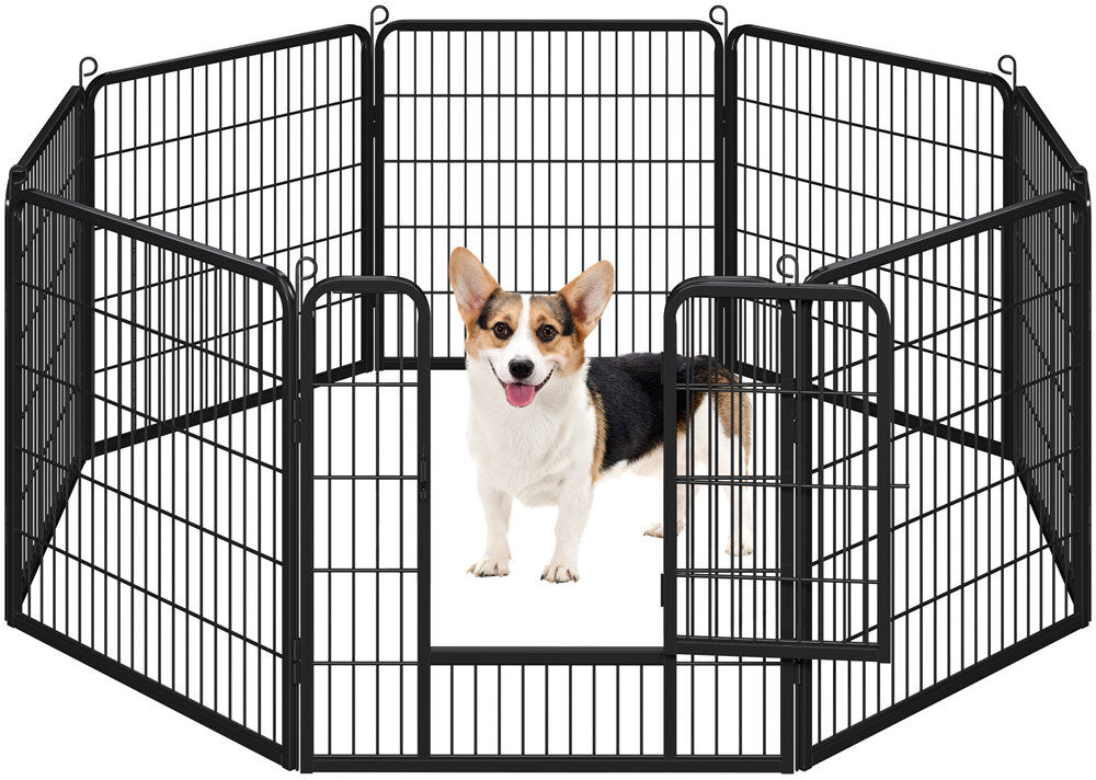 Yaheetech Pet Pen Black 80cm x 80cm