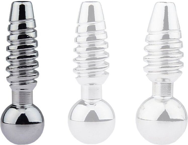 FUKR Plug pénis percé Screw 2.5cm - Diamètre 8mm