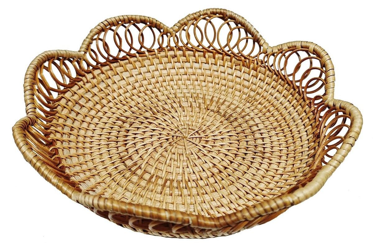 Dripio Handgeweven Rattan Opbergmand met Open Weave en Stapelbaar