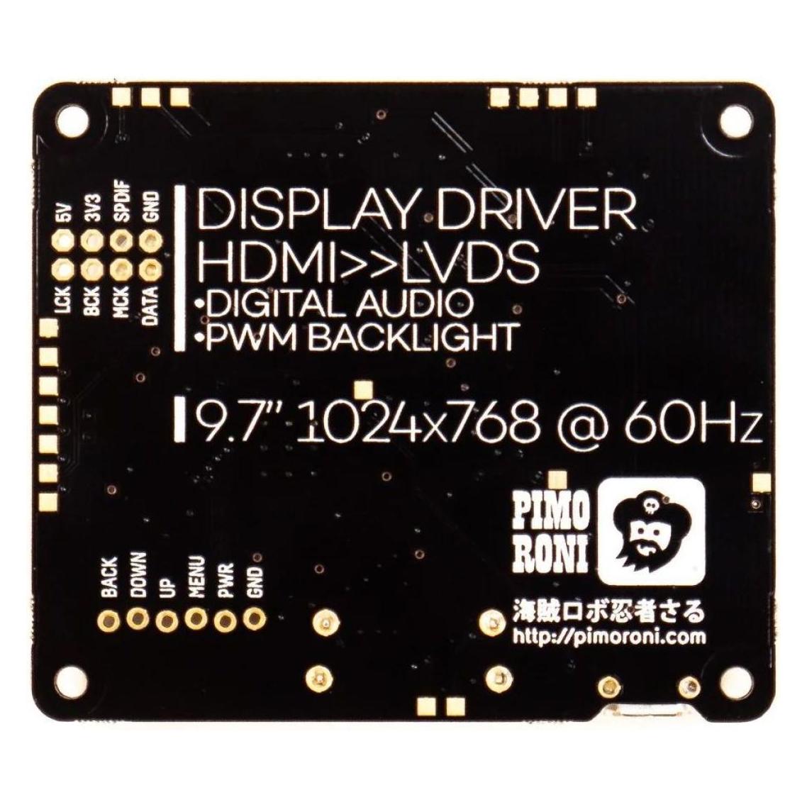 Pimoroni PIM431 Picade HDMI 10" IPS LCD Screen Kit (1024x768) (PIM431)