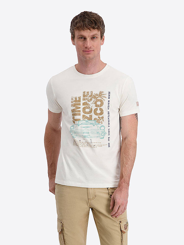 Timezone Shirt "Cuba" in Weiß - L