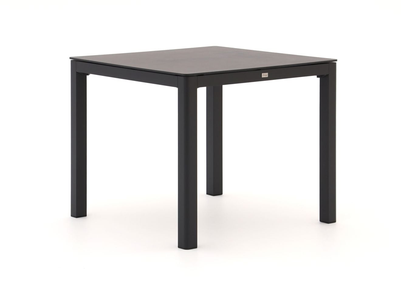 Bellagio vierkante tuin eettafel in grijs kunststof en aluminium