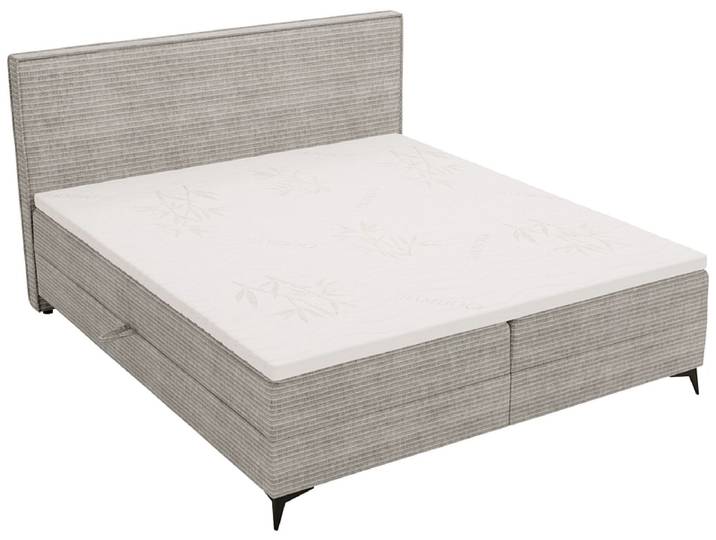 Boxspringbett HOLIDAY grau 160x200cm fest