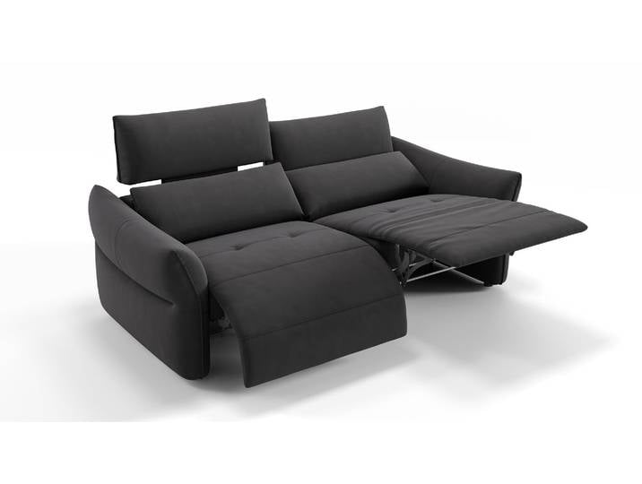 Stoff Relaxsofa PERUGIA 3-Sitzer Sofagarnitur Funktionssofa Designer Couch