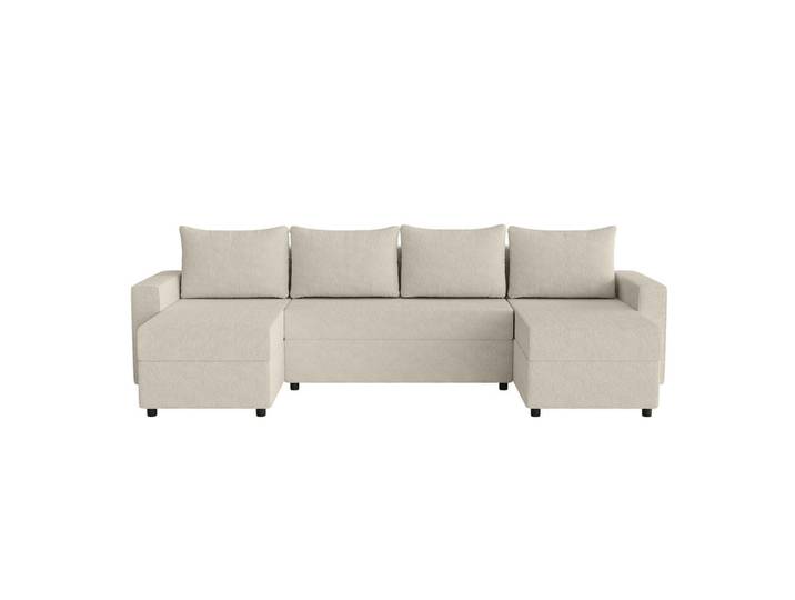 Fedve Wohnlandschaft Goka U mit Schlaffunktion, Beige, U-Form,L-Form, 298x72x146 cm, Wohnzimmer, Sofas & Couches, Wohnlandschaften, Wohnlandschaften in U-Form