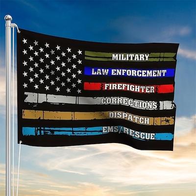 4. Juli Veteranentag Außen Innen mit Ösen patriotische Flagge Unabhängigkeitstag amerikanische Haus Garten Deko Feiertagsbanner Schild