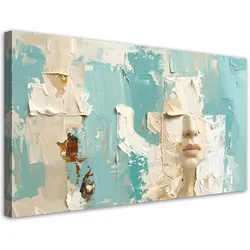 LEINWANDBILD 3D und geometrisch 120x60cm