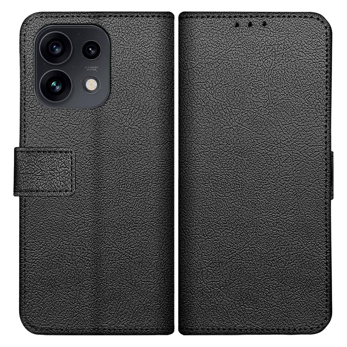 Just in Case PU-Leder-Hülle, schwarz, für OPPO Reno16 5G/Reno16 Pro 5G (Oppo Reno 16, Oppo Reno 16 Pro) (MOO2951CW1)